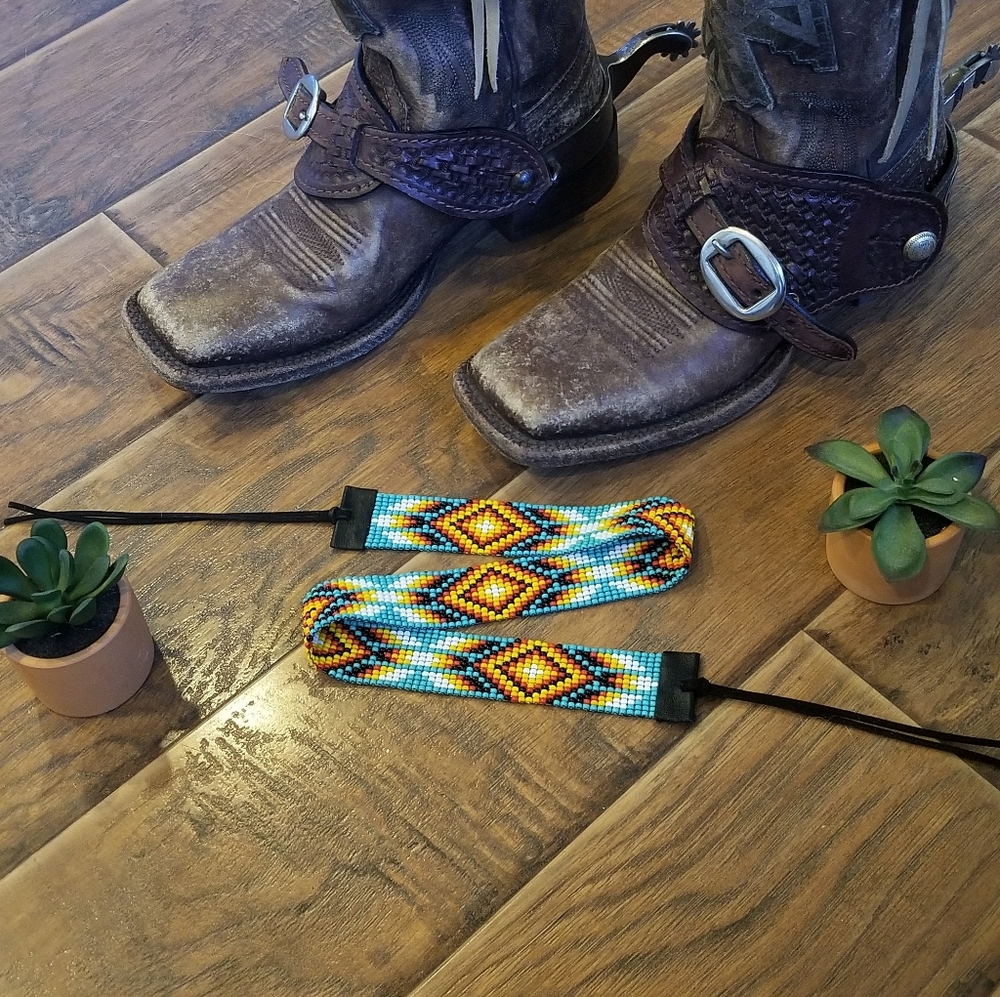 Handmade Beaded Hat Band